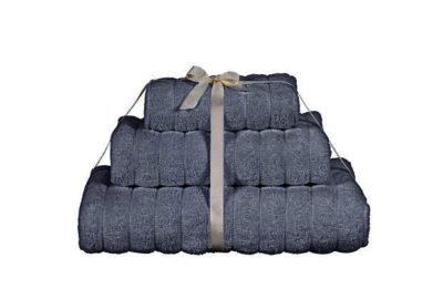 Heart of House 3 Piece Ribbed Towel Bale - Grey